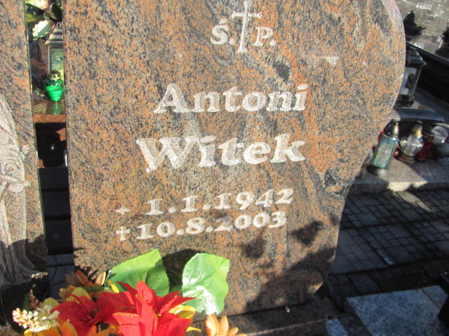Antoni Witek 1942 Żory Rogoźna - Grobonet - Wyszukiwarka osób pochowanych